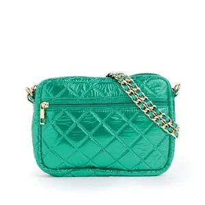 NWT Sueellen Quilted Small Crossbody Bag with Gold Chain Strap
